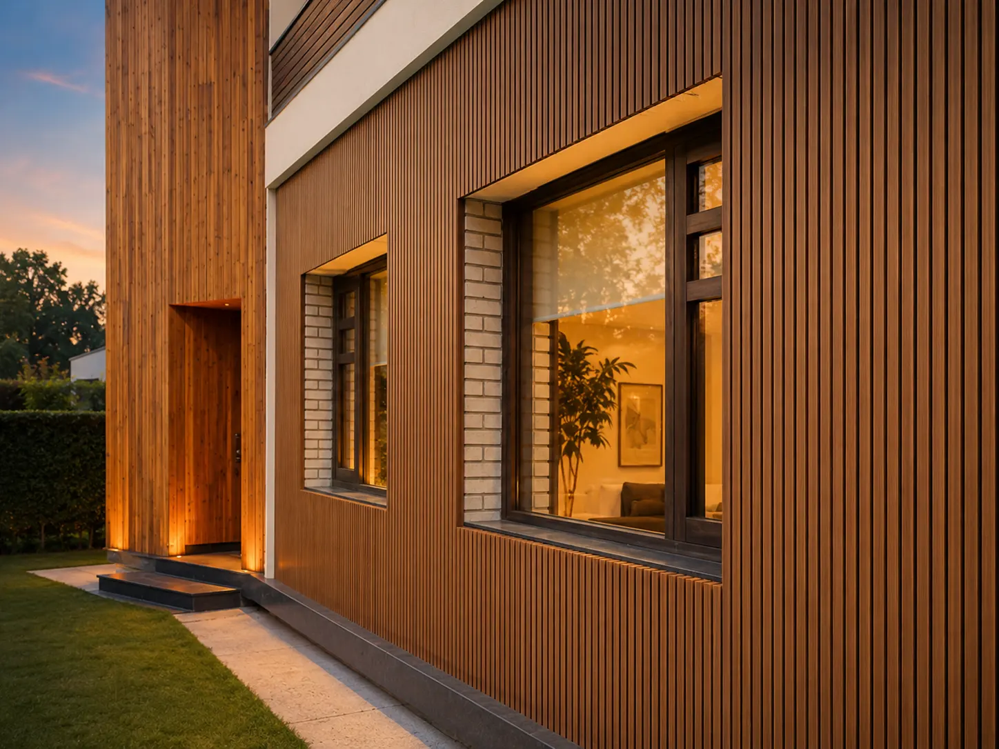 Exterior grade WPC wall planks for heat-resistant and waterproof building exterior work in Trichy